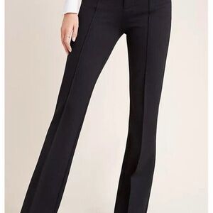 Anthropology Flare Essential Trousers in black Size 6 Like New